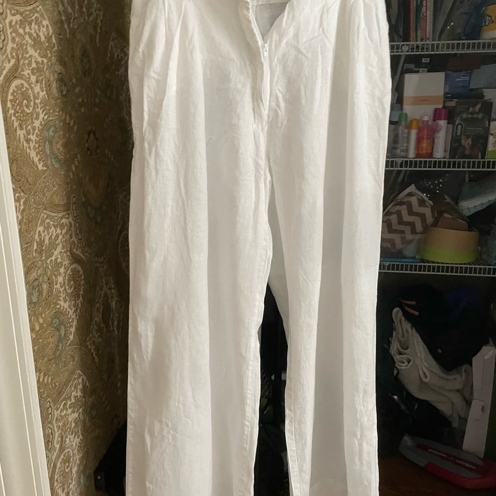 Asceno wide leg pants size 10, 100% cotton